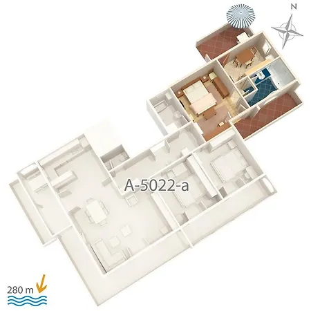 Appartement With Parking Space Banjol, Rab - 5022
