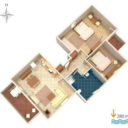 Appartement With Parking Space Banjol, Rab - 5022